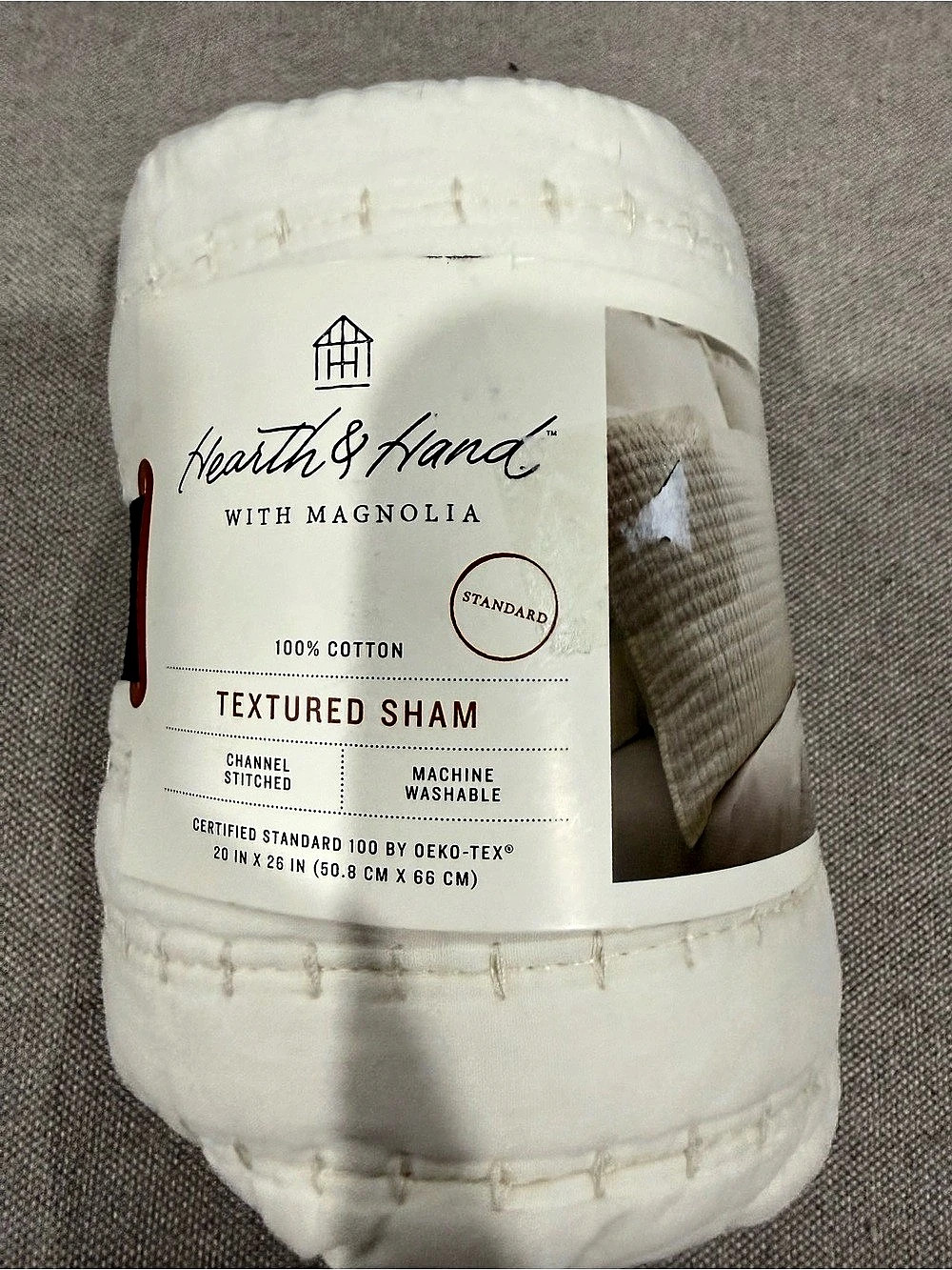 Hearth & Hand with Magnolia Textured Sham White NWT